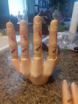 Halloween candlestick holder