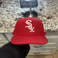 White Sox Red Fitted Hat 