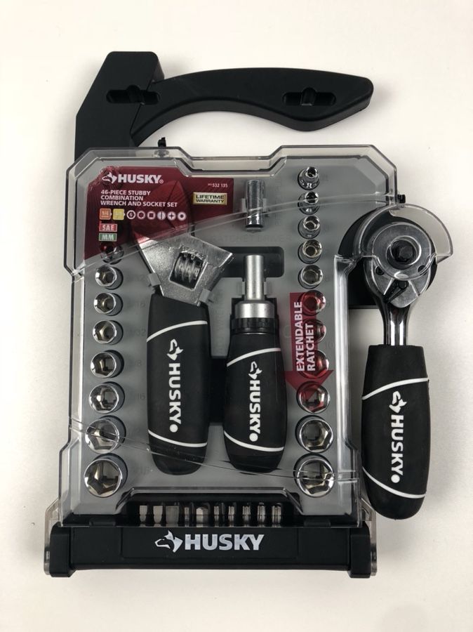 Husky Stubby Wrench and Socket Set (46-Piece)