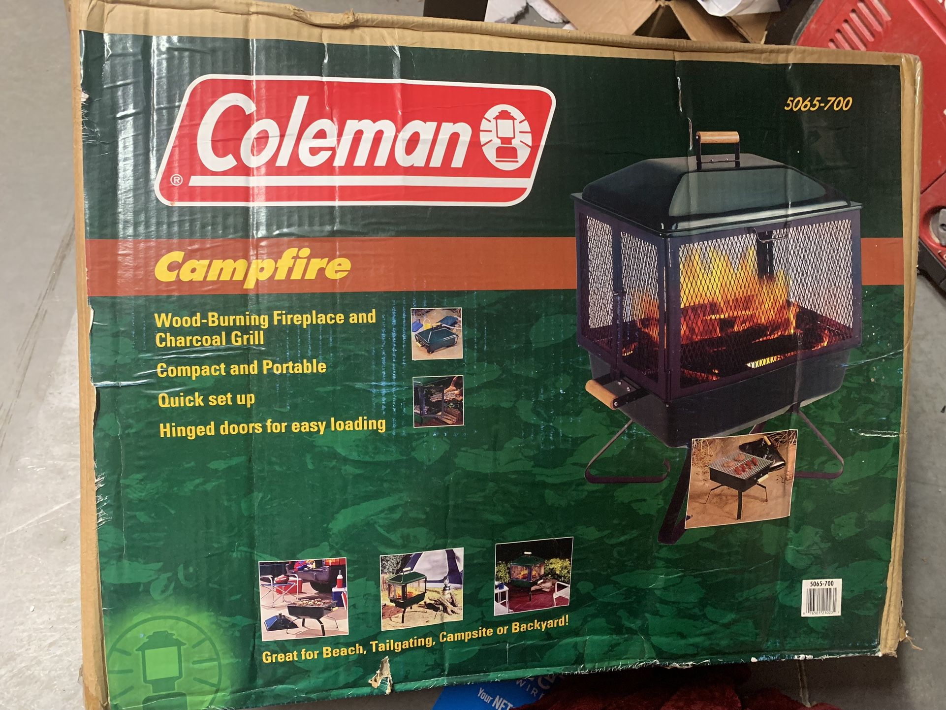 COLEMAN CAMPFIRE GRILL NEW IN BOX