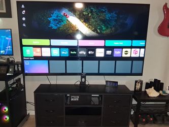 75" LG UHD AI  & Entertainment Center w built in TV Stand