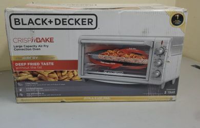 Air Fryer Toaster Oven Extra Wide Crisp ‘N Bake Fits 9"x13" Pan Stainless Steel