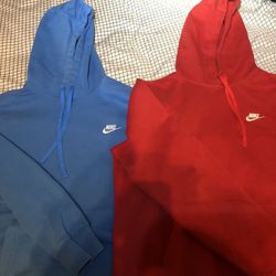 Nike Sweaters Baby blue/ Red