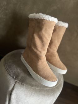 Faux-Fur Lined Faux-Suede Boots for Girls