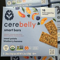 CEREBELLY ORGANIC SMART BARS FOR TODDLERS 