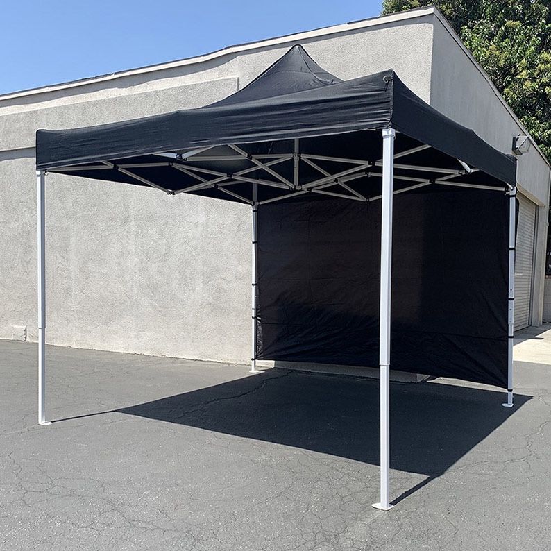 (New in box) $120 Heavy Duty EZ Popup Canopy 10 x 10 FT with (1 Sidewall Carry Bag) Red or Blue
