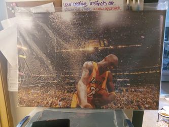 Framed Kobe Bryant Poster