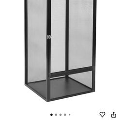 Reptile Terrarium Tall Reptile Tank Mesh Ventilation Durable Aluminum Frame Easy Assembly Micro Habitat Terrarium Enclosure for Chameleons Lizards/Igu