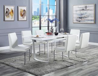 New 7 Piece Dining Set. High Gloss Finish. Free Delivery!