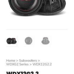 1 12 Inch Box Don't Matter .. I'm Asking 150 Obo... Wdx Competition 