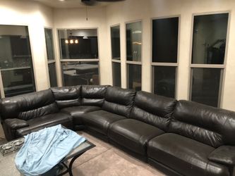 Leather couches 3 piece