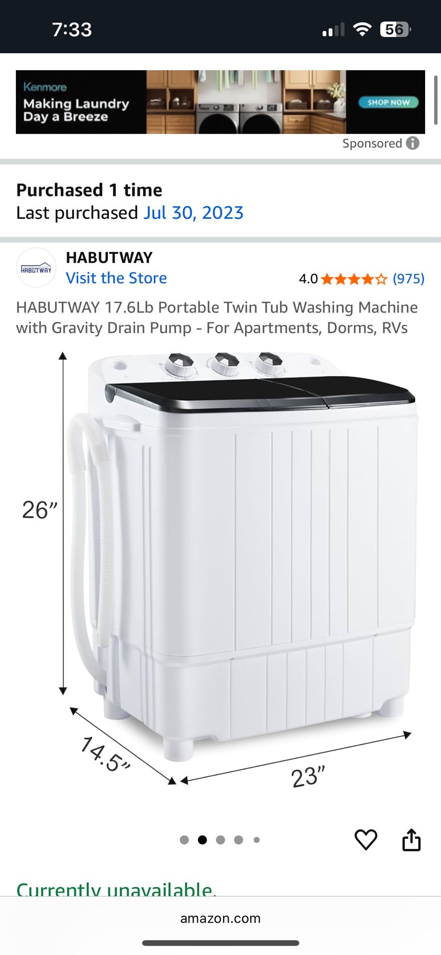 Compact Mini Wash Tub Portable