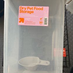 Dry Pet Food Storage Container 20 Pound Capacity 