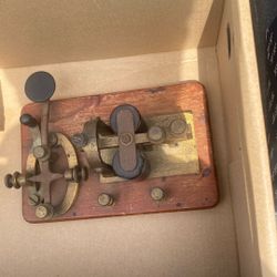 Antique Telegraph Key and Have a Telephone Generator 