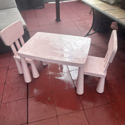 Table And 2 Chairs. $35