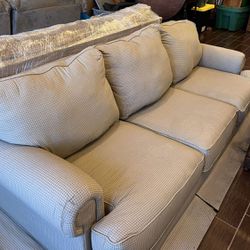 Large Sofa With Matching Chair And Ottoman
