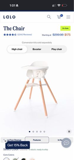 Lalo 3 in 1 high chair