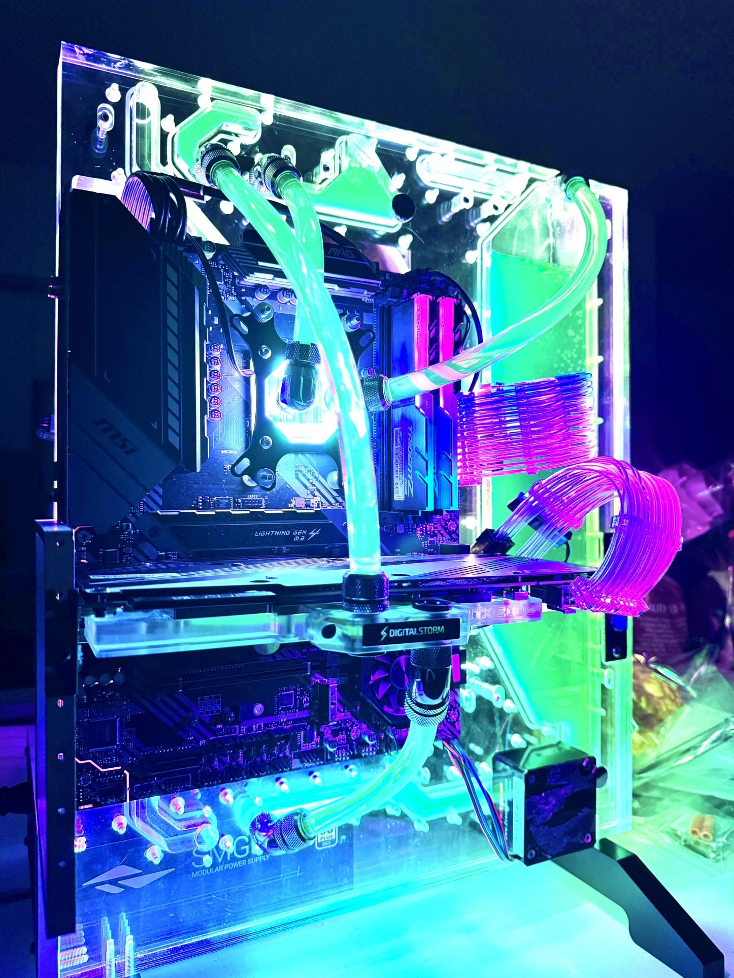 Liquid water Cooling Gaming pc desktop computer Ryzen 9 5900x 32gb ram rtx 2080ti 2tb ssd