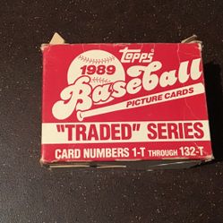 Baseball Cards 1989 Tops Traded