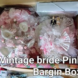 Vintage PINK Bridal Box