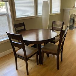 Dining table and 4 chairs