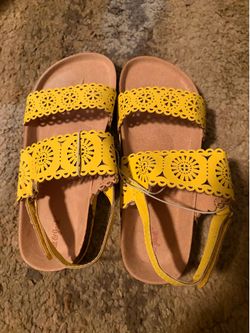 H&M Yellow Flower Kids Sandals