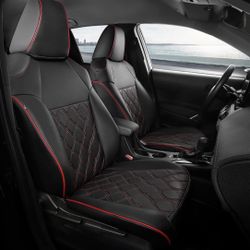 FREESOO for Toyota Corolla Seat Covers LE 2023 2024 2025 2026, Custom Fit Car Seat Covers Full Set, Waterproof Car Seat Cover Protector, Luxury Leathe