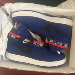 Size 9 Nike x Stussy Vandal SP Deep Royal Blue Men LifeStyle Casual Shoes DX5425-400