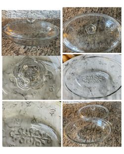 Floral Glass Oval 2 Qt. Casserole Dish with Lid