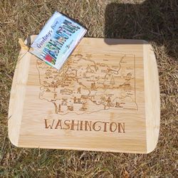 Washington State Bamboo Cutting Board