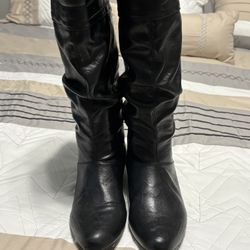 Black Leather Boots Ladies 
