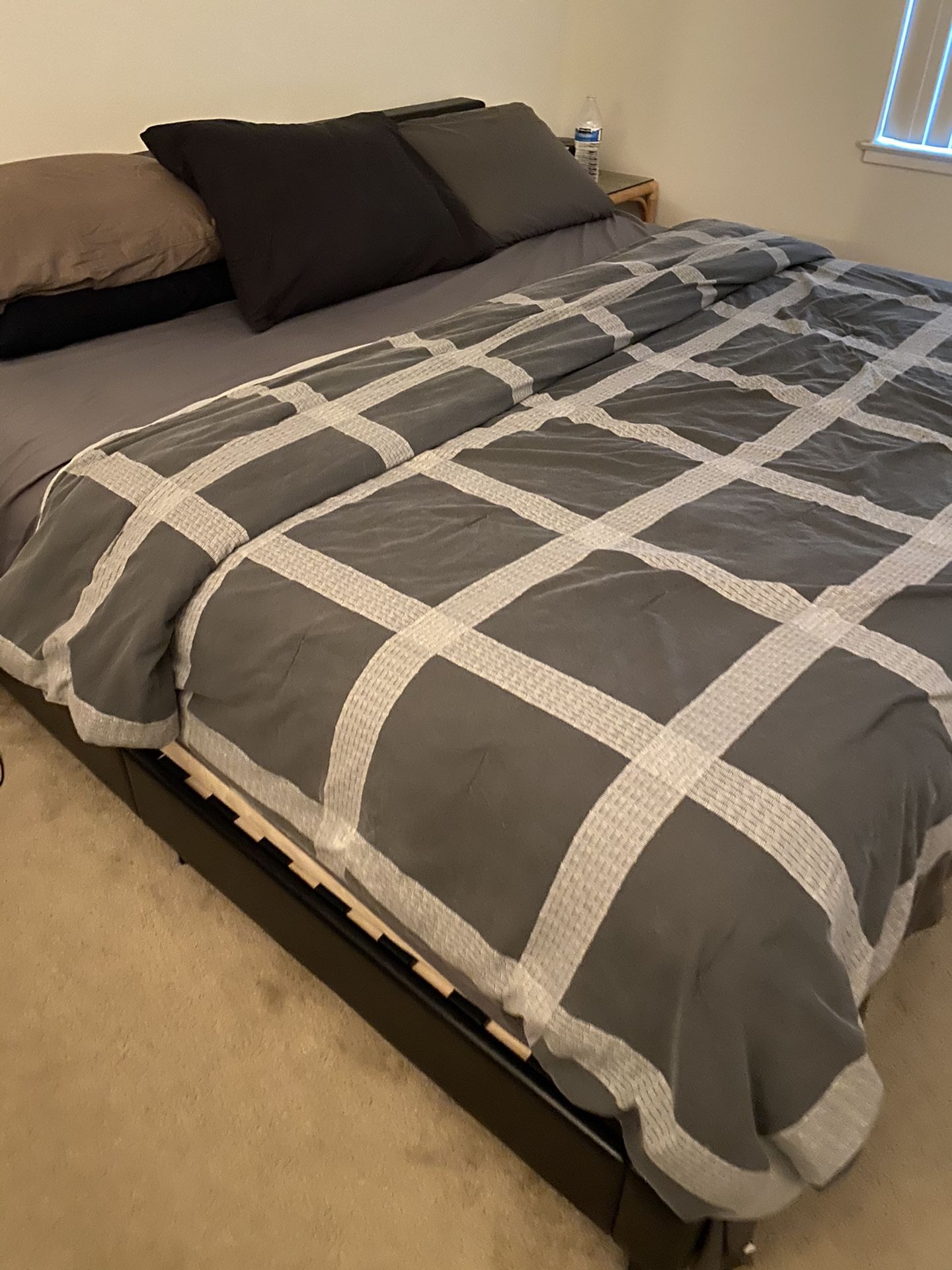 King size bed frame & mattress!!