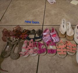 New born girl shoes