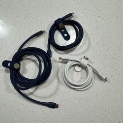 Belkin Boost Charge USB-C Lightning Silicon & Apple USB-Lightning Charging Cable