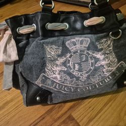 Real Vintage Juicy Couture Daydreamer bag, Y2K, 2000's, Gray, Pink, Girl, Purse, bag