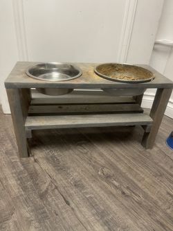 Making Custom Dog Food / Water bowl Stand With Shelf