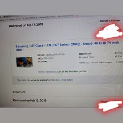 Samsung 65’inch Tv 