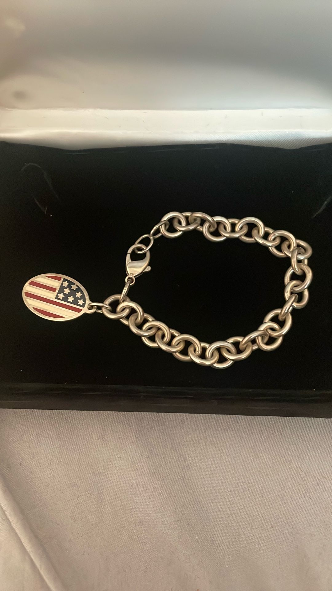 Vintage 2001 Tiffany & Co. 925 silver wear chain bracelet