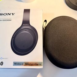 Sony WH-1000XM4 Black ANC Noise Canceling Bluetooth Wireless Headphones