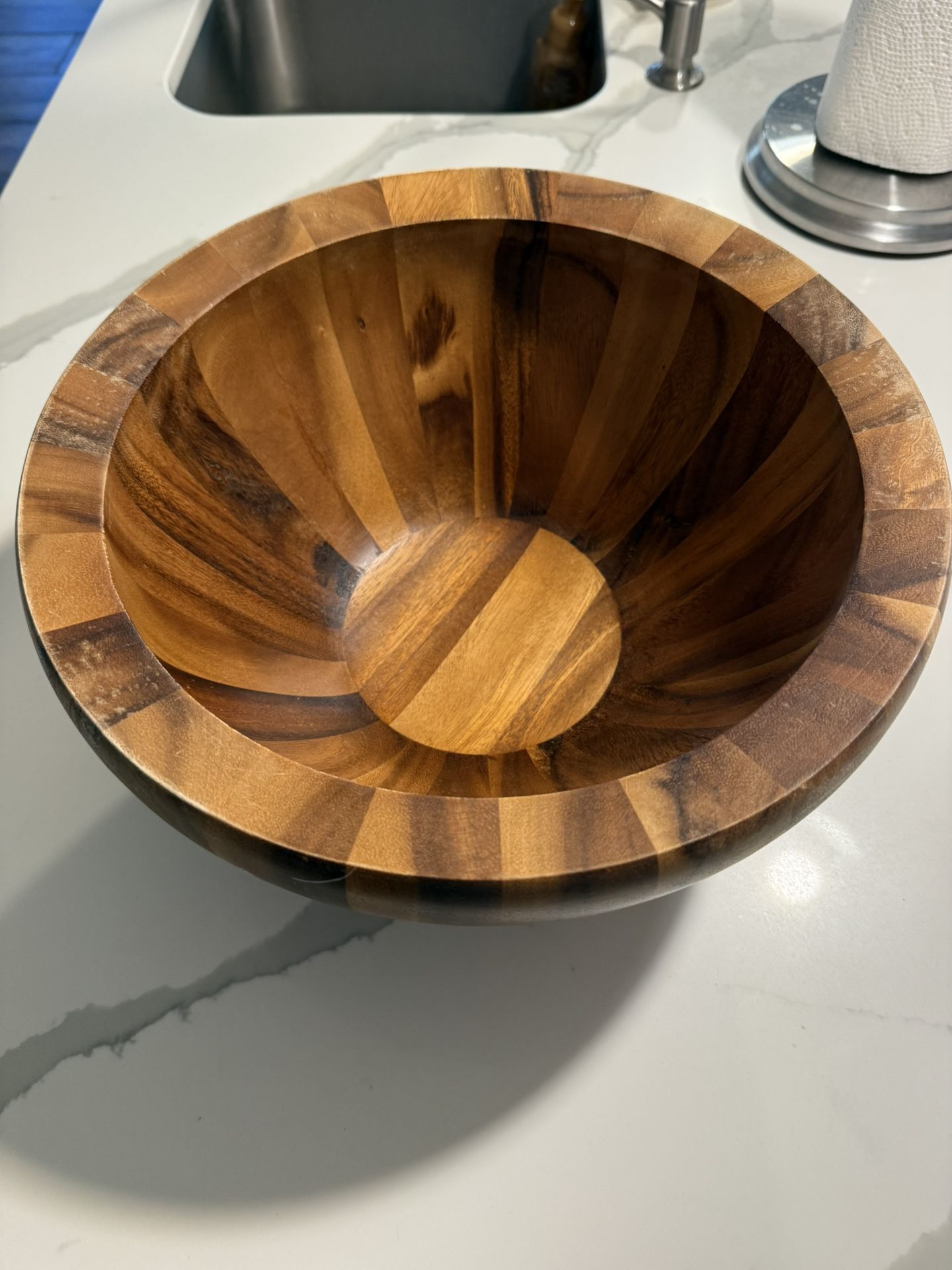 Nambe Canu Chip & Dip Server In Legno Di Acacia E Lega Metallica - Vassoio Con Ciotola Rimovibile Adatta Al Forno, 55,9 Cm - 2