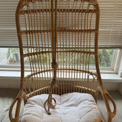 Serena & Lily Rattan Hanging Chair 