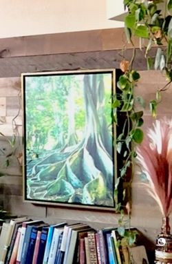 Framed Hawaii Tree Root Picture Artwork