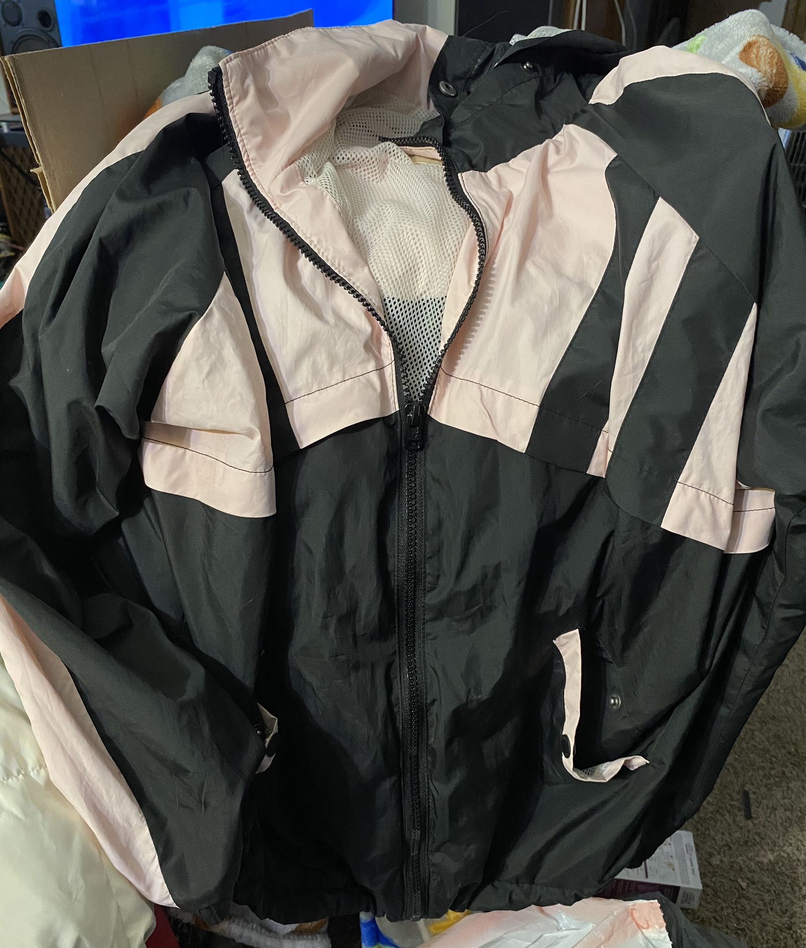 Pink and Black XS Hollister Jacket