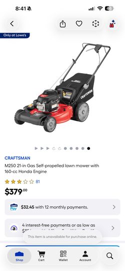 Craftsman/ Honda mower