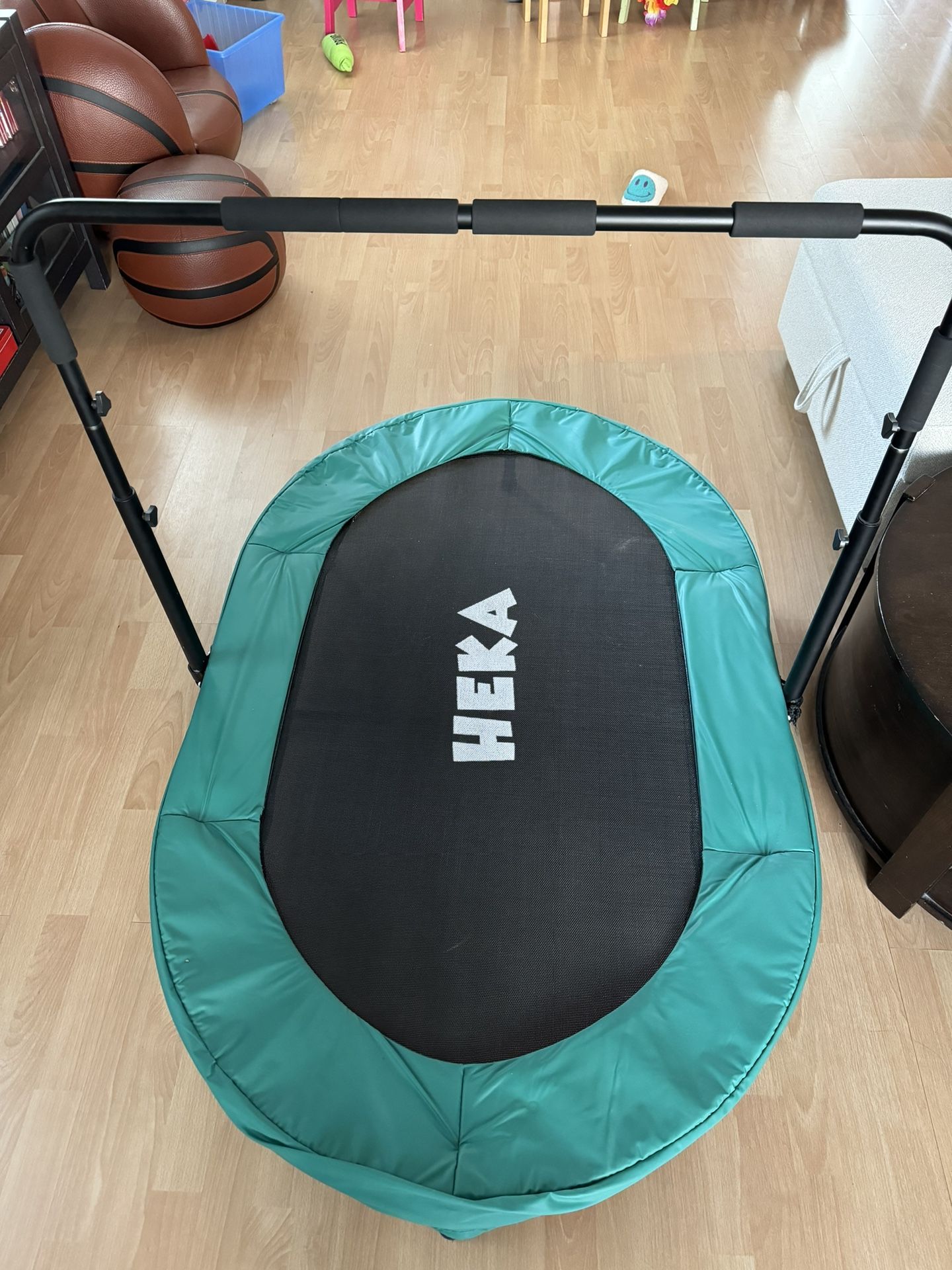HEKA Mini Trampoline for Kids and Adults, Rebounder Trampoline