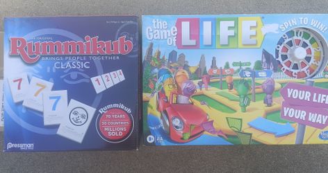 3 Board games.