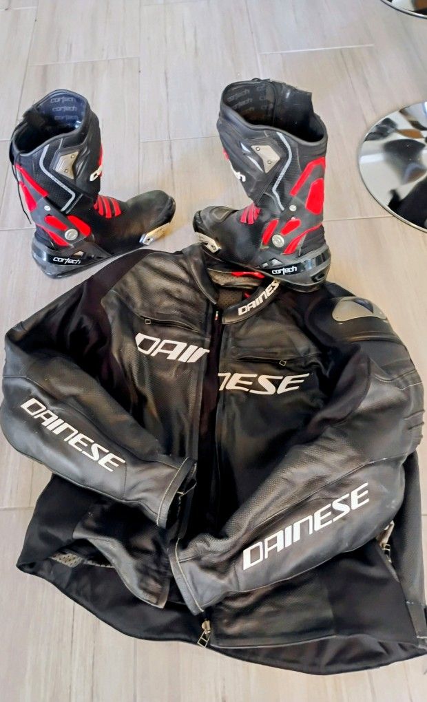 Dainese perforated leather jacket 