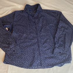 Men’s Blue Button-Down Shirt 