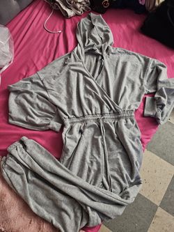 Heather Gray Jumpsuit 