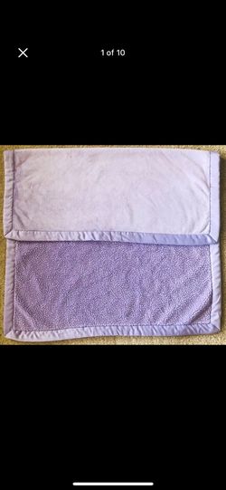 Koala Baby girl infant Security Blanket Purple Lilac Lavender Minky Sherpa Luxe Thick Silky Satin Trim Edge Plush 